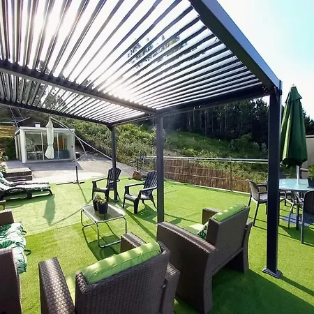 Casa Rocha Velha Con Terraza Y Piscina Particular דירה *