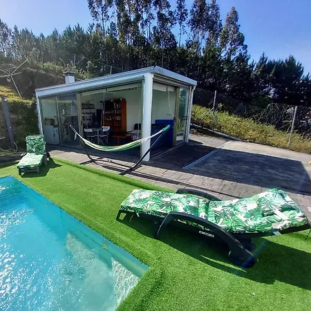 Casa Rocha Velha Con Terraza Y Piscina Particular סנטיאגו דה קומפוסטלה