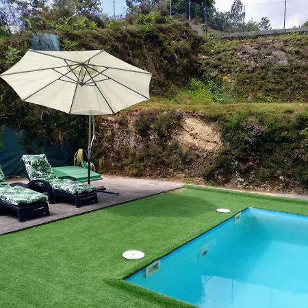 Casa Rocha Velha Con Terraza Y Piscina Particular דירה סנטיאגו דה קומפוסטלה
